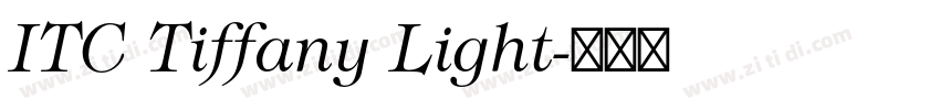 ITC Tiffany Light字体转换